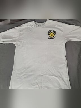 Chinatown Market Smiley Men's Sage Green Short Sleeve Graphic Tee Size L